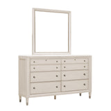 Ashby Place Dresser Mirror Natural with Reflection Gray Finish P359110 Pulaski Furniture