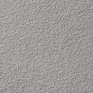 English Elm Curved Four-Seater Teddy Velvet Sofa with Full-Compression Sponge and Spring Support, No-Assembly, Compact Grey W3612S00002