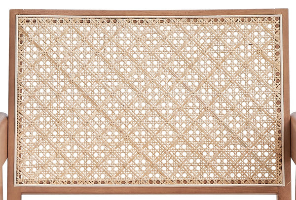 English Elm Velentina Rattan Accent Chair Natural Finish - Breathable Cushion, Lightweight Frame, Rustic-Modern Charm B2726P256306