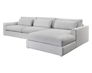Sunpan Merrick Sofa Chaise - Stylish Comfort with Fully Upholstered Base, Modern Design for Any Space Right Arm Facing
