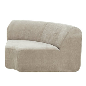 English Elm 111" Curved Sectional Sofa Set Plush Lamb Wool Upholstery Deep Seat Ottoman Lounge Espresso N767P371305E