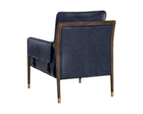 Mauti Armchair - Distressed Brown, Cortina Ink Leather 107793  Sunpan