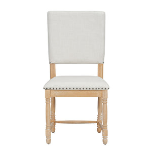 English Elm Topmax Vintage Upholstered Dining Chairs Set Of 2 - Stylish Comfort With Padded Backs & Timeless Design N717P170411A-GIGA