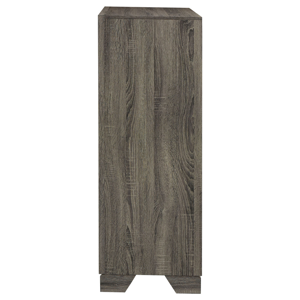 English Elm Funston Brown Oak 4-Drawer Chest – Modern, Space-Saving Storage Solution For Stylish Bedrooms & More! B062P375573