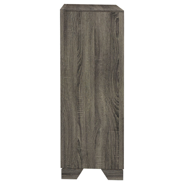 English Elm Funston Brown Oak 4-Drawer Chest – Modern, Space-Saving Storage Solution For Stylish Bedrooms & More! B062P375573