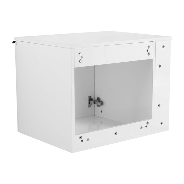 English Elm 24" Modern Bathroom Vanity Cabinet For Large Spaces - Stylish Storage & Customizable Sink Options W1972P204942