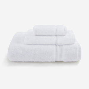 JLA Home Croscill - Ultra Turkish Towel - 800 GSM Premium Long-Staple Cotton, Spa-Soft, Ultra-Absorbent Quick-Dry Luxury White CC73-0006