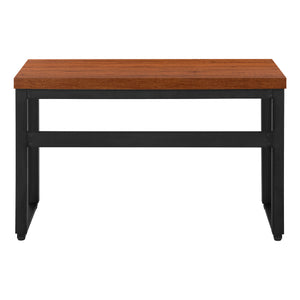 English Elm Computer Desk - 48" Adjustable Standing Desk With Cherry Laminate Top & Black Metal Frame For Home Office B2710P219891