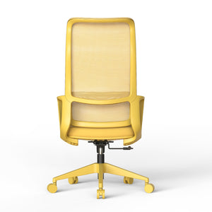 English Elm Ergonomic High Back Mesh Office Chair with Adjustable Lumbar Support and Molded Foam Seat Yellow W5280P463570