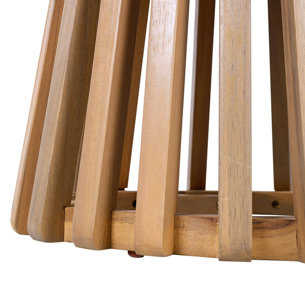 English Elm Christopher Knight Home® - Patio Conversation Set - Elegant Acacia Wood Chairs & Teak-Finish Side Table With Cushions, Outdoor Comfort N770P264304G_N770P313252L