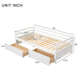 Hearth and Haven Daybed with Two Storage Drawers , White W504P148589 W504P148589