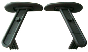 OSP Home Furnishings Adjustable Armrests for Drafting Chairs with Pu Cushioned Pads and Ergonomic 2-way Support A15