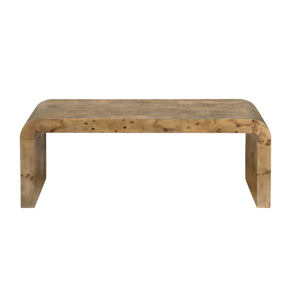 Crestview Collection Transitional Cocktail Table - Mappa Burl Wood With Unique Grain Patterns For Elegant Living Spaces Brown Solid Wood Cvfdr1166