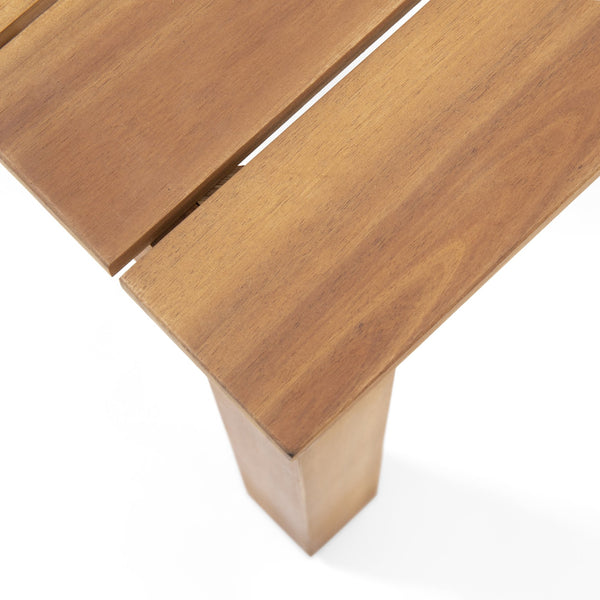 English Elm Christopher Knight Home® - TEMECULA Side Table Crafted from Durable Acacia Wood with Classic Slat Top, Stylish Outdoor Accent Piece Brown 66469.00
