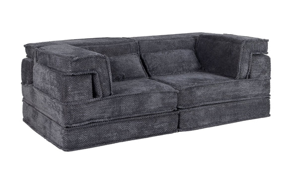 English Elm Compression Mahjong Sofa - Modern Convertible Floor Sofa Bed, Soft Fleece, No Assembly, Versatile Comfort W3723P377150