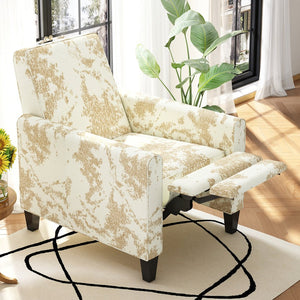 English Elm Christopher Knight Home® - 27.5" Push Back Recliner with Beech Legs, Deep Ergonomic Seat & Extendable Footrest for Rooms Yellow N763P256508G
