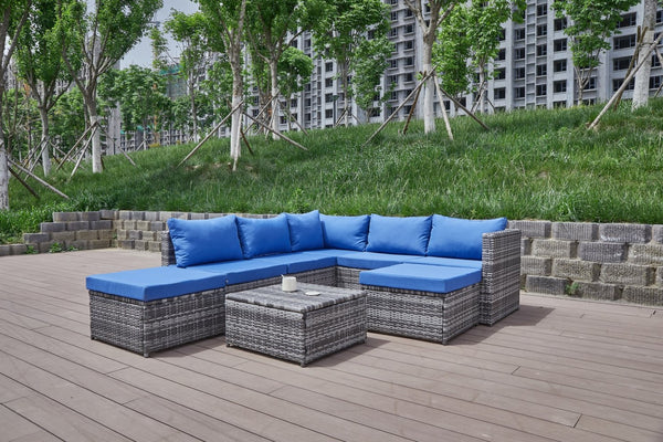 English Elm Patio Sofa With Plush Cushions - Weather-Resistant, Durable Outdoor Seating For Stylish Relaxation B205S00064-GIGA