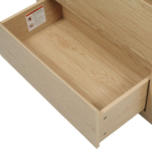 English Elm Christopher Knight Home® - 30" Bathroom Vanity with Ceramic Sink, 2 Soft-Close Full-Extension Drawers, Handle-Free 45° Design, Durable MDF Natural N817P280549N