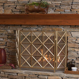 Christopher Knight Home® Margaret Gold Iron Fireplace Screen - Elegant Fire Protection