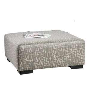 English Elm Gray Upholstery Ottoman 41"L x 41"W x 20"H – Plush Transitional Seating, Solid Wood Frame, Easy Assembly Gray 39 L x 39 W x 15 H B2741P356297