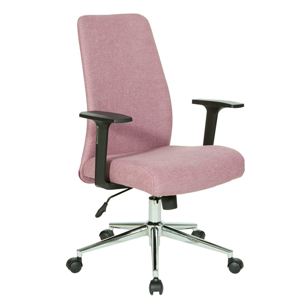 OSP Home Furnishings Evanston Office Chair Orchid