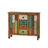 Christopher Knight Home® - Noble House - Everest Distressed 4 Drawer 2 Door Cabinet, Multicolor