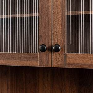 English Elm Kitchen Pantry Cabinet - Multi-Tier Pull-Out Shelf & Expandable Organizers For Effortless Storage W331S00182