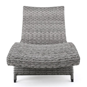 English Elm Christopher Knight Home® - Crete Wicker Chaise Lounge - Stylish, Adjustable Outdoor Seating For Patios, Pools & Coastal Retreats 58997.00MP2