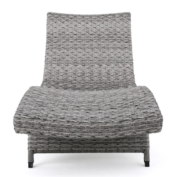 English Elm Christopher Knight Home® - Crete Wicker Chaise Lounge - Stylish, Adjustable Outdoor Seating For Patios, Pools & Coastal Retreats 58997.00MP2