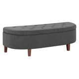 OSP Home Furnishings Jaycee Storage Bench Charcoal