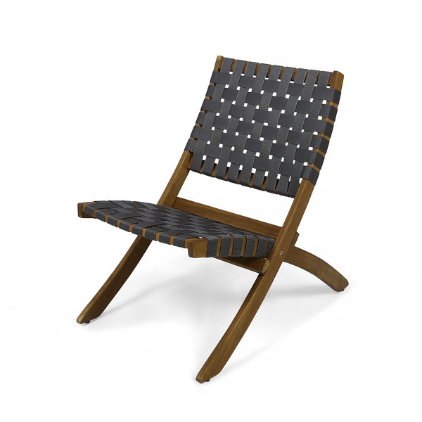English Elm Christopher Knight Home® - HUNTSVILLE Acacia Foldable Chair Set of 2 — Water‑Resistant Woven Accents, Portable, No Assembly Needed 63739.00GRY