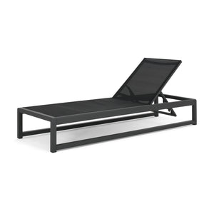 English Elm Christopher Knight Home® - MODESTA Chaise Lounge Set with Rust‑Resistant Aluminum Frame, Breathable Mesh, 5‑Position Adjustable Comfort Black+Grey 62397.00BLKMP2
