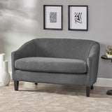 Christopher Knight Home® Justine Dark Grey Fabric Loveseat