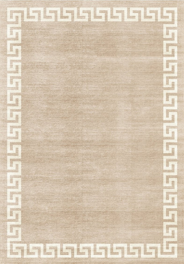 English Elm TOUCAN Washable 5'x7' Non-Slip Area Rug Beige - Low Pile, Durable, Kid & Pet Friendly, Machine Washable B186P261400