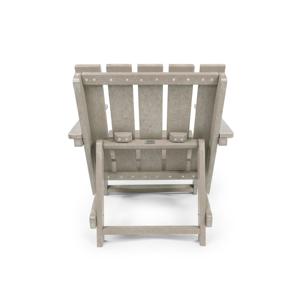 English Elm Shoreline Recycled Hdpe Folding Adirondack Chair Fully Assembled Modern Patio Seating Sand B2745P409685