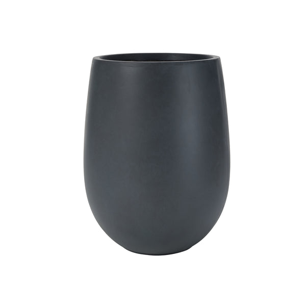 English Elm U_style Mgo Round Planter Set Three Piece Outdoor Patio Lightweight Modern Sculptural N711P406658B