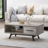 Christopher Knight Home® - Noble House - Burgoyne Mid-Century Modern Coffee Table with Storage