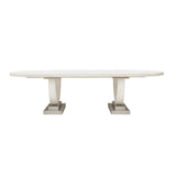 Brighton Trestle Table with Leaf Extension White with North Star Finish P378-DR-K2 Pulaski Furniture