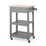 Christopher Knight Home® - Noble House - Dade Kitchen Cart with Wheels