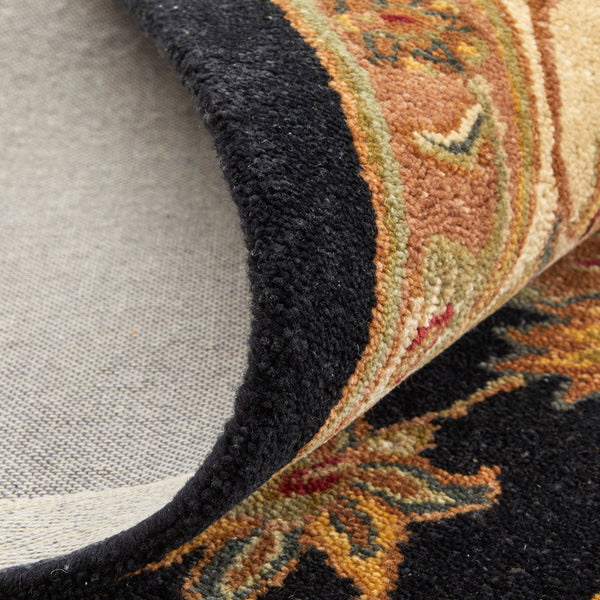 Feizy Rugs Wagner Hand Tufted Wool Oriental Rug - Durable, Stain-resistant Design Perfect For High-traffic Areas Black,Gold,Tan Wool Wgr8941fblkbgee10