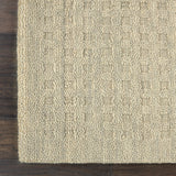 Nourison Perris PERR1 Handmade Woven No Border Indoor Only Contemporary  Rug Taupe, Taupe 100% Wool 99446223579