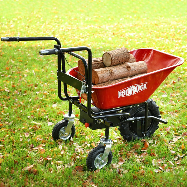 English Elm Wheelbarrow Electric 24v Brushless Motor 78l Steel Cart Forward Reverse Outdoor Hauler N727P171068R