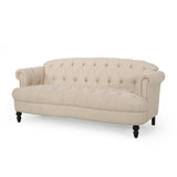 Christopher Knight Home® - Noble House - Chouteau Contemporary Deep Tufted Sofa with Nailhead Trim