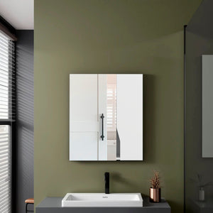 English Elm Athol Mirrored Wall Medicine Cabinet with Five Shelves for Organized Bathroom Storage B097P474253