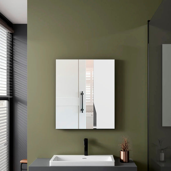 English Elm Athol Mirrored Wall Medicine Cabinet with Five Shelves for Organized Bathroom Storage B097P474253