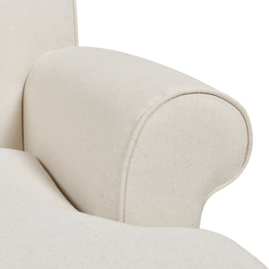 English Elm Jennifer Taylor Home - Alana Lawson Three-Cushion Tightback Sofa In Light Beige Linen - Stylish, Durable, And Comfortable Seating B2719P238313