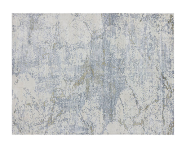 Sunpan Marrakech Hand-Loomed Rug – Elegant Grey Abstract Design by Skilled Artisans for Chic Spaces 9' X 12'