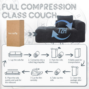 English Elm United We Win Chenille Loveseat Sofa | Modern Minimalist Sleeper For Small Spaces & Cozy Living Rooms W1568P255149-GIGA