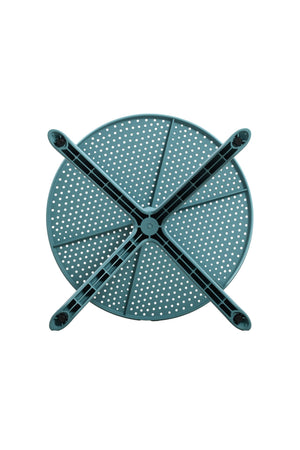 English Elm Cedric Outdoor Round Bistro Table Cafe Inspired Modern Design for Compact Patios Sky Blue N776P390479B