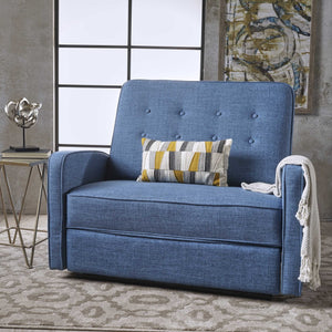 English Elm Christopher Knight Home® - 47" Wide Manual Standard Recliner with Plush Fabric Upholstery, Spacious 47" Seat, Durable Frame, Comfort Blue 61259.00MBLU